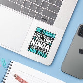 Art Teacher Job Titel Beruf Funny Creative Aufkleber (Laptop mit iPhone)