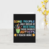 Art Teacher Lehrer Wertschätzung Geschenk Männer F Karte (Gelbe Blume)