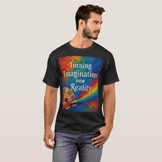 Art Teacher Magic - Rainbow Paint Splash T-Shirt (Vorne ganz)