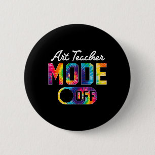 Art Teacher Mode of Happy Last Day School Krawatte Button