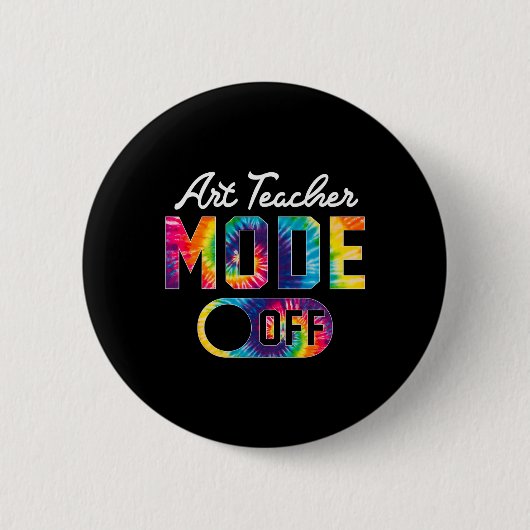 Art Teacher Mode of Happy Last Day School Krawatte Button (Vorderseite)
