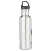 Art Teacher Peace Liebe Art für Künstler und Maler Edelstahlflasche (Rückseite)