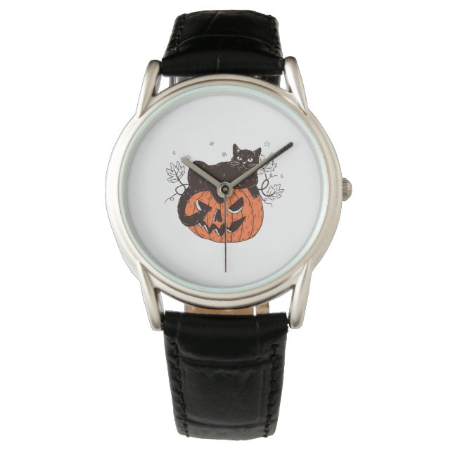 Art Teacher Spooky Pumpkin Halloween Männer Frauen Armbanduhr (Vorderseite)