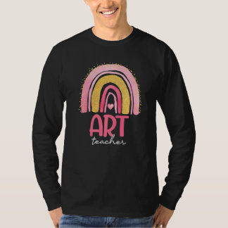 Art Teacher Squad Rainbow Watercolor Back To Schoo T-Shirt