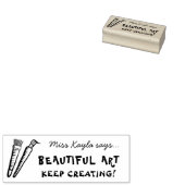 Art Teacher Supportive Praise Wooden Art Stamp Gummistempel (Stempel)