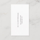 Art Teacher Tarot Card Visitenkarte (Rückseite)