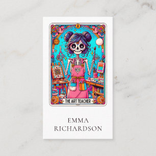 Art Teacher Tarot Card Visitenkarte