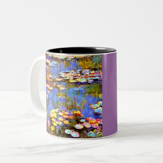 Art Teacher Tasse, Monet, Geschenk für Lehrer Zweifarbige Tasse (Vorderseite Links)