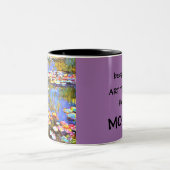 Art Teacher Tasse, Monet, Geschenk für Lehrer Zweifarbige Tasse (Mittel)