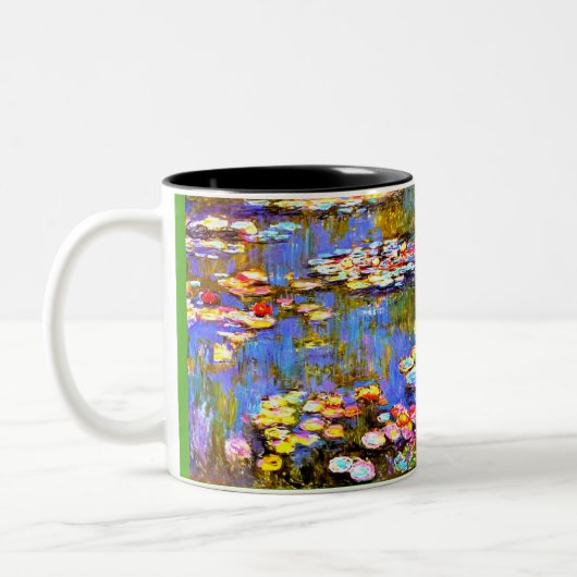 Art Teacher Tasse, Monet, Geschenk für Lehrer Zweifarbige Tasse (Links)