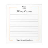 Art Teacher Wertgutschein Geschenk für Schüler Kin Notizblock (Vorderseite)