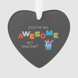 Art Teacher Wertschätzung Tag Paint Brush, Phantas Ornament