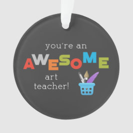 Art Teacher Wertschätzung Tag Paint Brush, Phantas Ornament