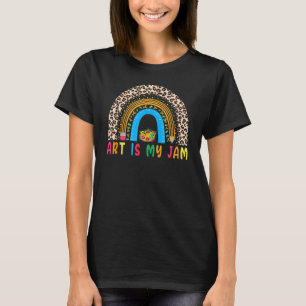Art Teacher Zurück zur Schule Regenbogen ist mein T-Shirt