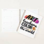Art Teachers Colour the World Teacher Wertschätzun Planer (Anzeige)