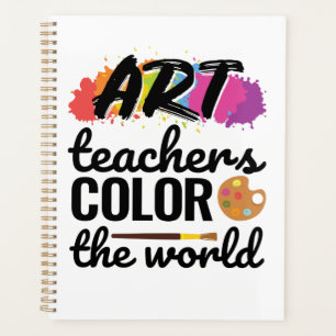 Art Teachers Colour the World Teacher Wertschätzun Planer