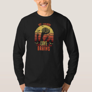 Art Teachers Liebe Brains Funny Teacher Halloween T-Shirt