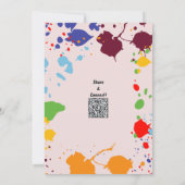 Art Themed 8. Geburtstagsparty Einladung (Rückseite)