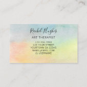 Art Therapeut QR Code Sonnenblume Visitenkarte (Rückseite)