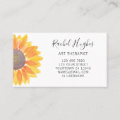 Art Therapist Sonnenblume Visitenkarte (Vorderseite)