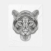 Art-Tiger Fleecedecke (Vorderseite)