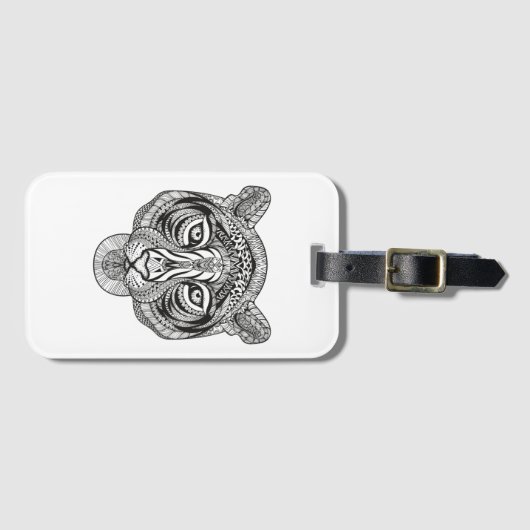 Art-Tiger Gepäckanhänger (Vorderseite (Horizontal))