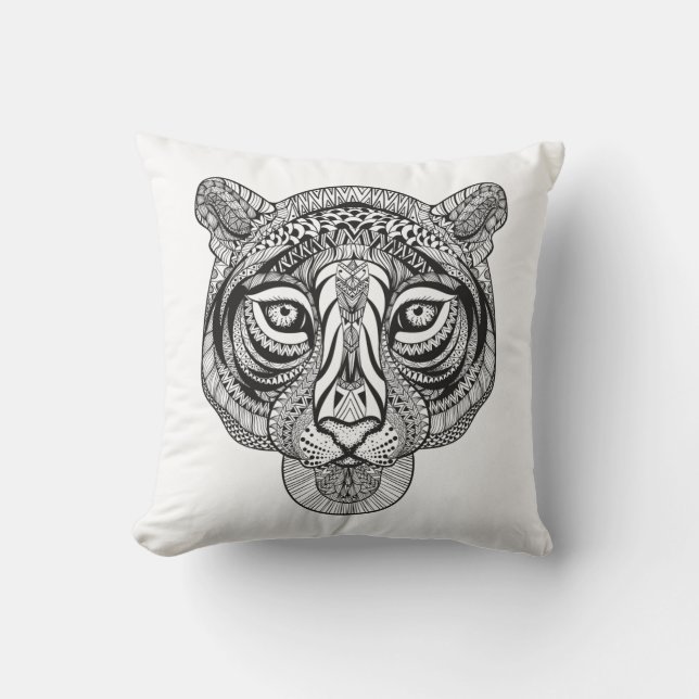 Art-Tiger Kissen (Vorderseite)