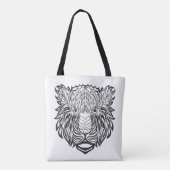 Art-Tiger-Kopf 2 Tasche (Rückseite)