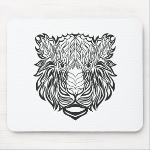 Art-Tiger-Kopf Mousepad
