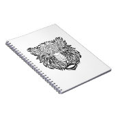 Art-Tiger-Kopf Notizblock (Rechte Seite)