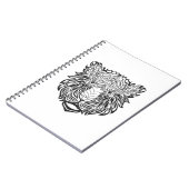 Art-Tiger-Kopf Notizblock (Linke Seite)