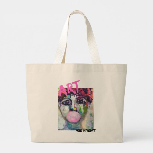 art tote jumbo stoffbeutel (Rückseite)