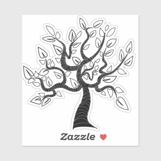 Art Tree Sticker (Blatt)