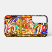 Art Trends Wirbel farbenfroh Samsung Galaxy Hülle (Rückseite (Horizontal))