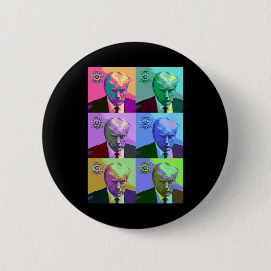 Art Trump Mugshot Button (Vorderseite)
