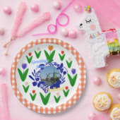 Art-Tulpe-Blumenmuster Hollands Delftware Pappteller (Party)