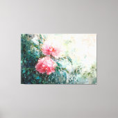 *~* Art TV2 2 PINK PEONY Stretched Canvas Print Leinwanddruck (Vorderseite)