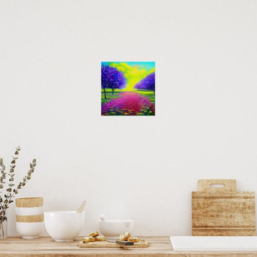 Art und Weise der Blume Poster (Küche)