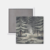Art und Weise, einen Ruhestand an einer Winternach Magnet (Vorderseite/Rückseite)