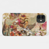 Art Vintag Sugar Skull Blume Case-Mate iPhone Hülle (Rückseite (Horizontal))