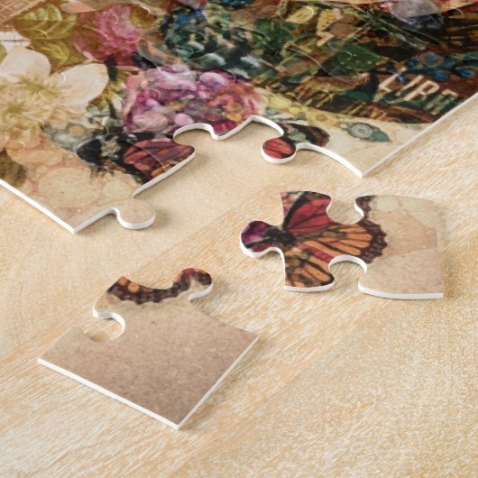 Art Vintage Blume Puzzle (Seite)