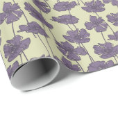 Art Vintage Blumenmuster Hintergrund Geschenkpapier (Rolleneckpunkt)