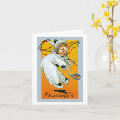 Art Vintage Halloween-Karte Karte (Gelbe Blume)