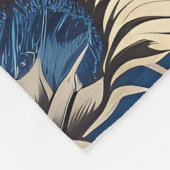 Art Vintages Sonnenblumenmuster Fleecedecke (Ecke)