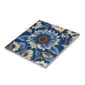 Art Vintages Sonnenblumenmuster Fliese (Seite)