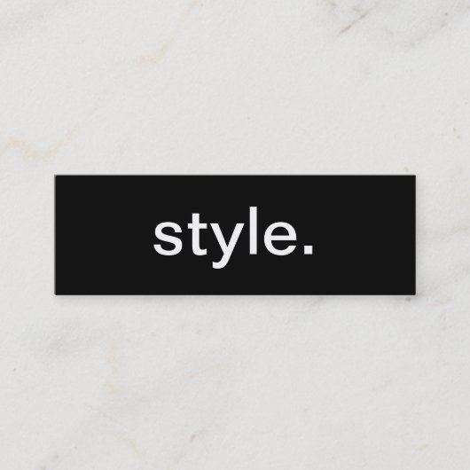 Art-Visitenkarte Mini Visitenkarte (Vorderseite)