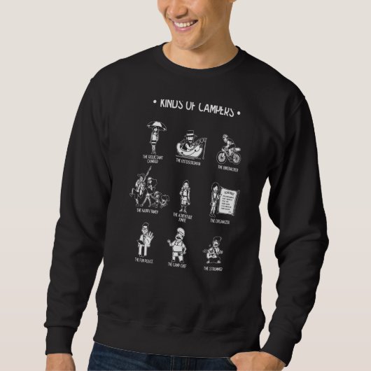 Art von Camper Camping Camper Sweatshirt (Vorderseite)