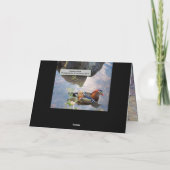 Art von Davey Mandarin Duck Karte (Rückseite)