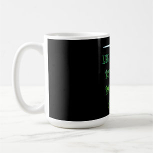 ART VON GOTTHÖFEN GEMALTET SCHWARZES LUMINOUSE GRÜ KAFFEETASSE