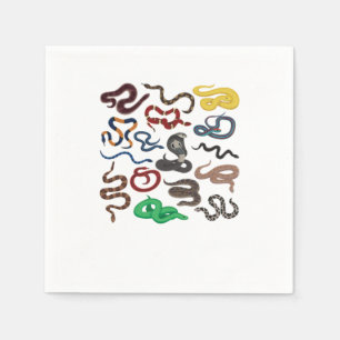 Art von Schlange Reptil Terrarium Tier Geschenk fü Serviette
